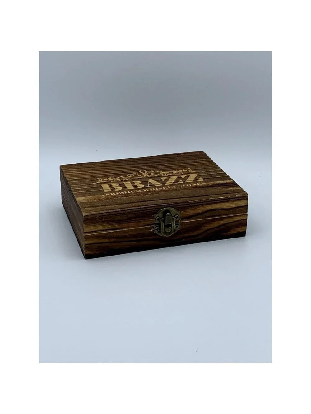 Premium Whiskey Stones, 9 Count in Wood Case, with tong, NEW